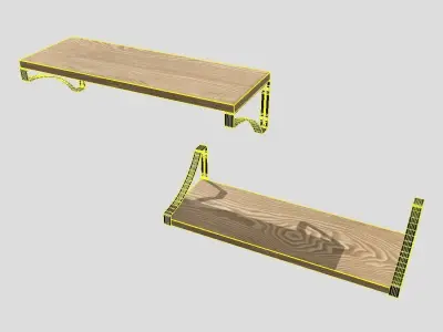 Wall Shelf Low-poly 3D model purchase