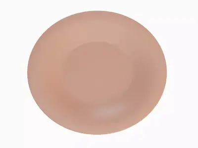Disposable Plastic Plate B 05 Low-poly 3D model