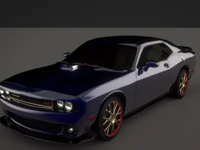 dodge challenger 2015 sport 3D model