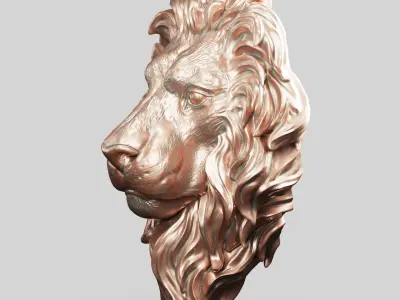 Lion Head 3D print model