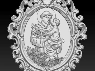 Saint Anthony 3D print model