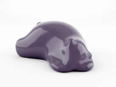 Resting Bear Figure 3D model