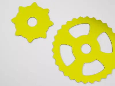 Benz Patent Motorwagen Chain Gears 3D model