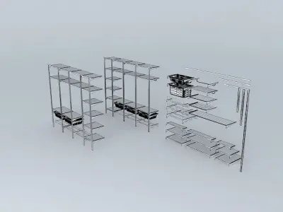 Algot wardrobe 3D model