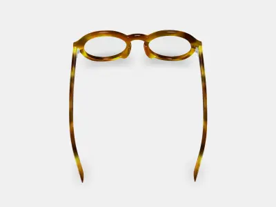 Doherty Eyeglasses in Toffee Tortoise 3D model