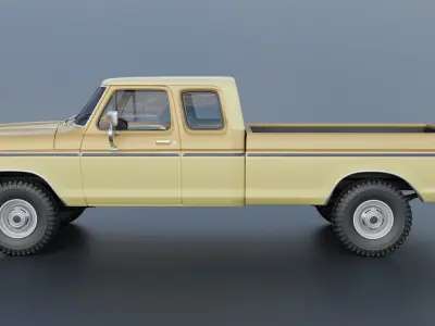 F-250 Super Cab 1974 3D print model