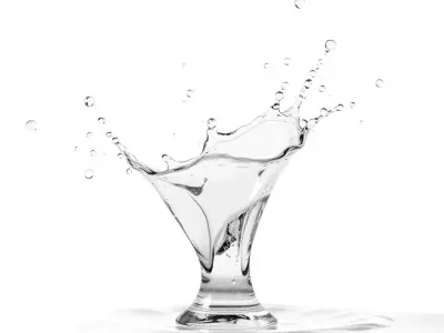 Crystal Splash Glass model pack Low-poly 3D model