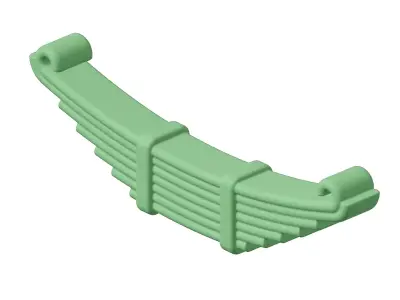 Plastic Truck Leaf Spring Toy 3D model