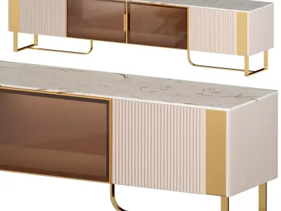 Modern Luxury TV Stand 3D model