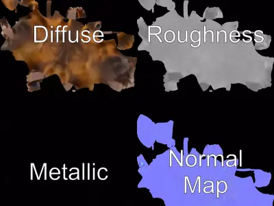 Fuzzy Wombat Critter model pack Low-poly 3D model