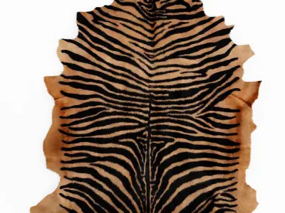 Four rugs from animal skins 03 3D model