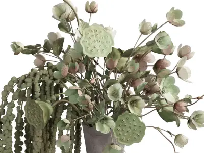 Flower In Vase 123 3D model