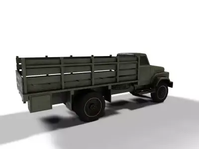 sungri truck lowpoly Low-poly 3D model