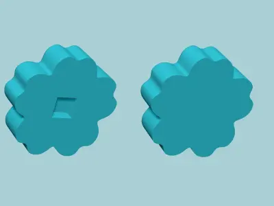 Manju Stamp 03 - Japanese Sweet Mold Traditional Decoration 3D print model