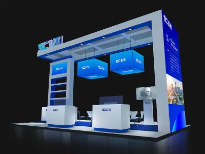 exhibition Low-poly 3D model 4