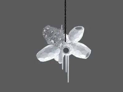 Britannica Chandelier Oval 3D model