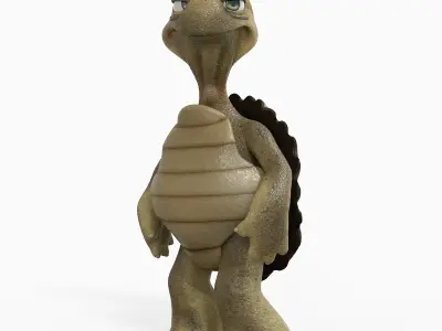 Tortoise Rigged Animated Low-poly 3D model