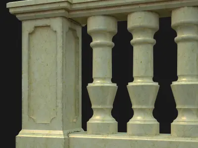 Classic Balustrade 3D model