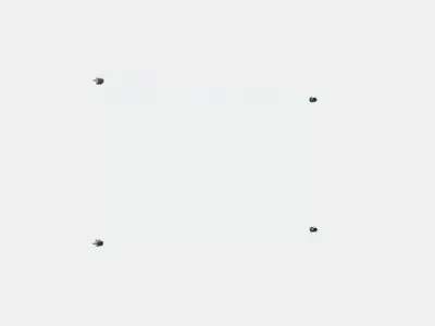 BESTA Glass shelf Low-poly 3D model