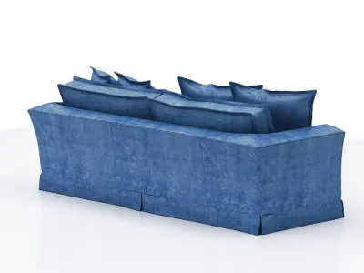 contemporary sofa Low-poly 3D model purchase