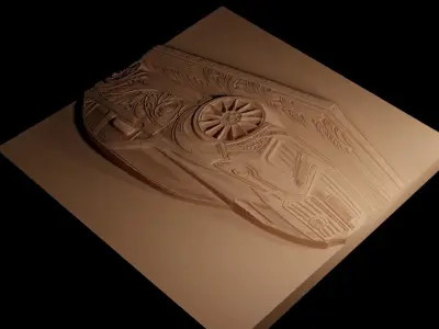car CNC 3d Print High Relief Sand Casting 3D print model