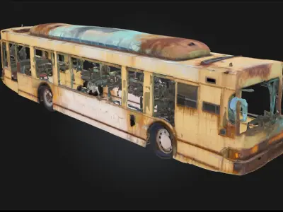 Rusting Relic  Abandoned Industrial Object 3D model