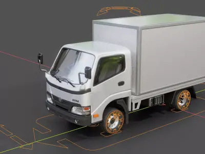 Toyota Dyna 2015 Cargo Truck 3D model