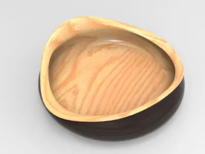 Nana Tray-2 Low-poly 3D model