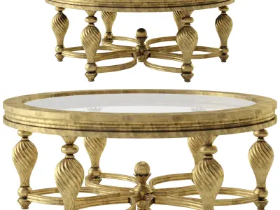  French Neoclassic Table 3D model