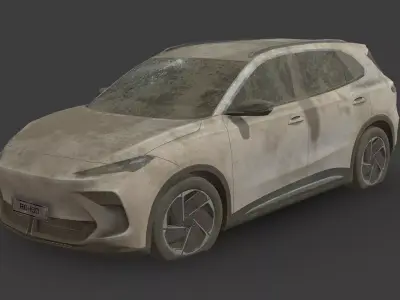 Abandoned Car - MG S5 EV 2026 Low-poly 3D model