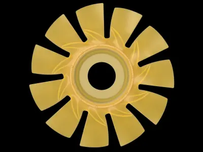 Plastic Fan 3D print model