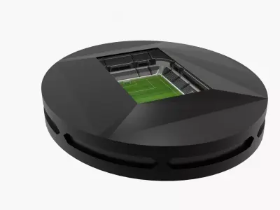 Football Stadium Low-poly 3D model 47