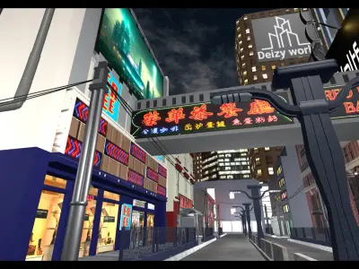 World for VRC City 3D model