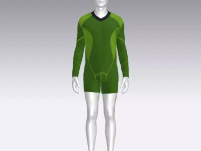 Sport Suit Low-poly 3D model