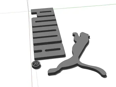 Puma Logo 3D print model