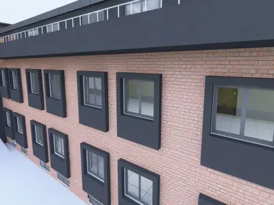 BUILDING SCHOOL - WITH INTERIOR 3D model