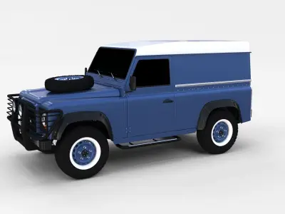 Land Rover Defender 90 Hard Top rev 3D model