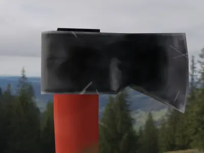 Simple Axe low poly for Game Engine Low-poly 3D model