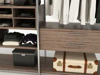 Collection Clothes and Shoes 3D model