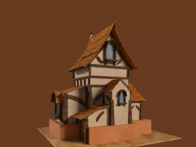 Stylized House  3D model