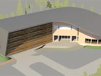 Recreation building 3D model