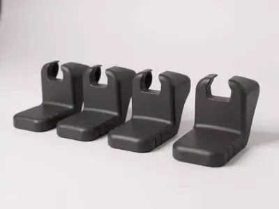 Toyota Hilux 2010 driver and passenger seat rail finishing kit 3D print model