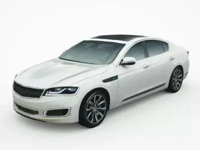 Generic Sedan v12 Low-poly 3D model