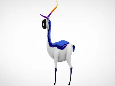 Fremmed Antelope Low-poly 3D model