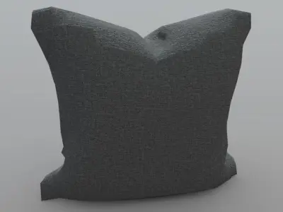 Cushion pillow Low-poly 3D model
