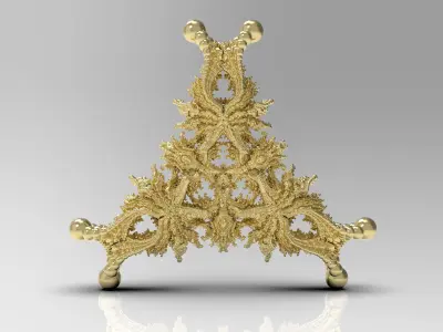 Fractal Kleinian - 3Fold Symmetry 3D print model