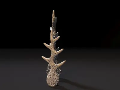 Wood stand 3D print model