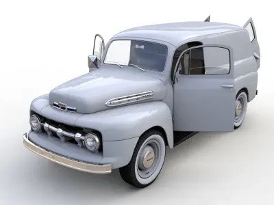 M-1 SERIES PANEL TRUCK 1951 3D model