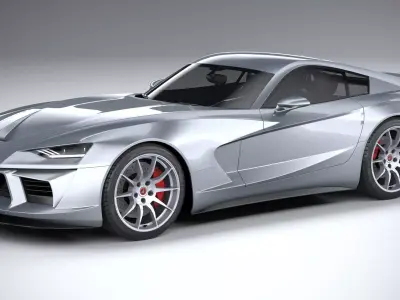 Generic SportCoupe 2017 LowPoly 3D model