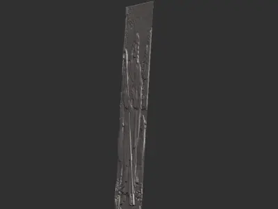 Church door Jesus- the Good Shepherd 3D model